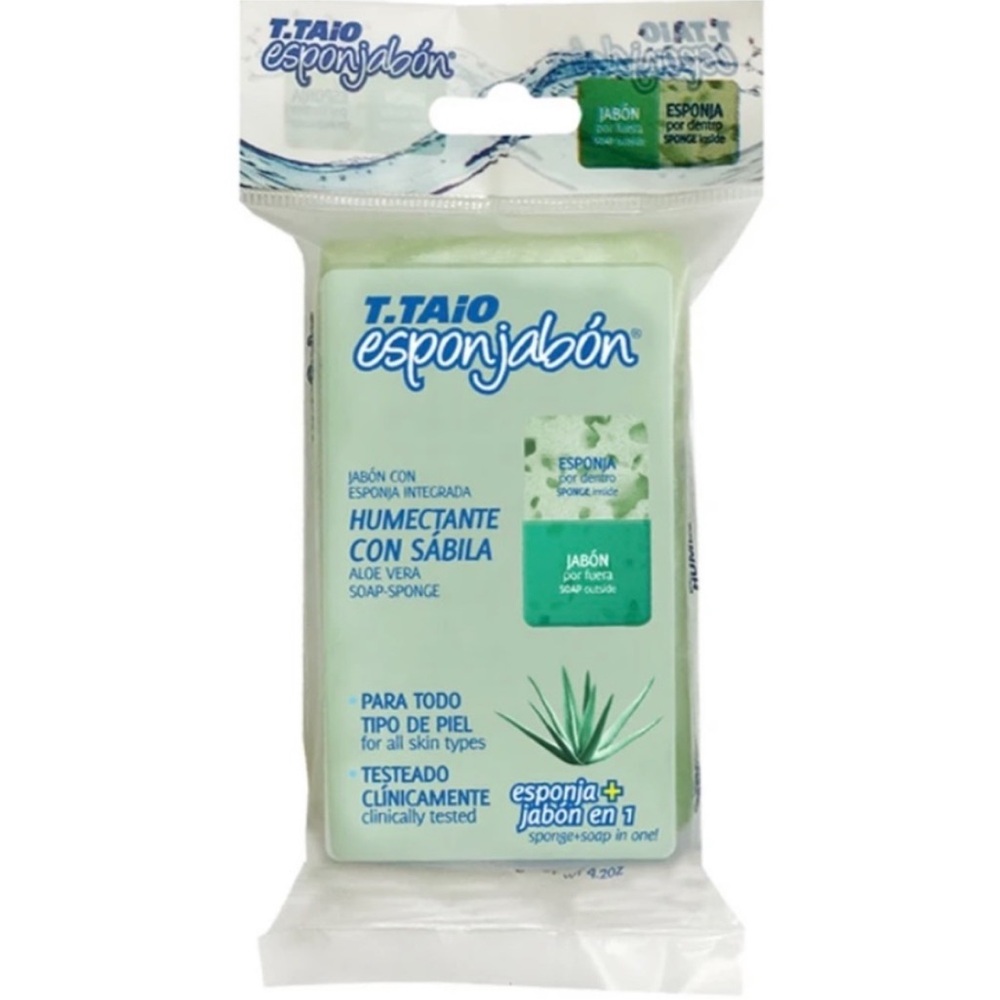Esponjabon Aloe Vera Soap Sponge - Refreshing Green